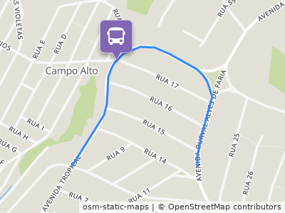 Mapa da parada