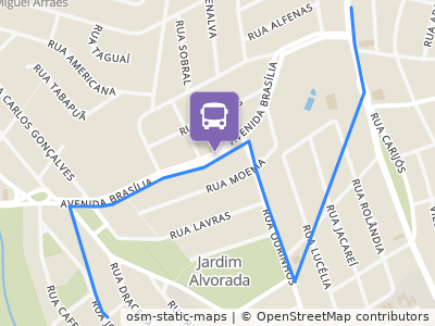 Mapa da parada