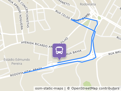 Mapa da parada