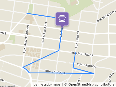 Mapa da parada