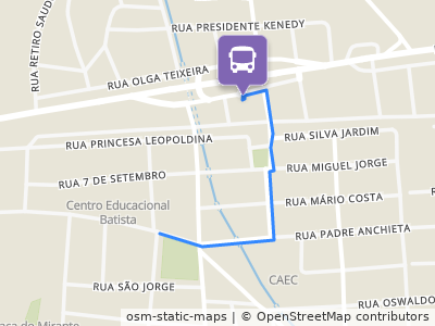 Mapa da parada
