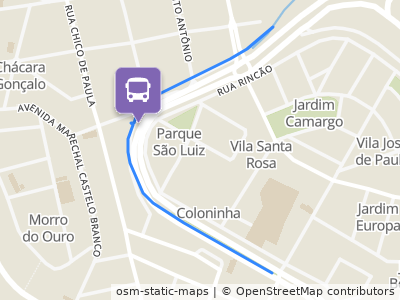 Mapa da parada