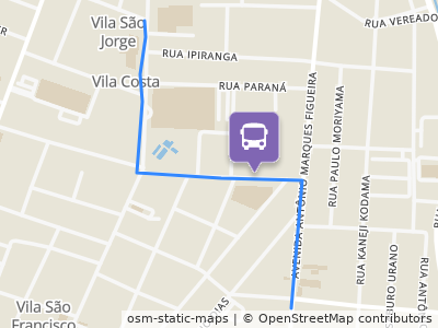 Mapa da parada