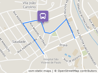 Mapa da parada