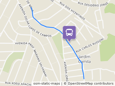 Mapa da parada