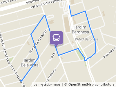 Mapa da parada