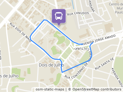 Mapa da parada
