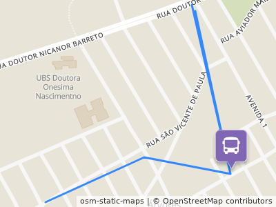 Mapa da parada