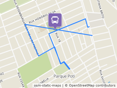 Mapa da parada