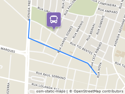 Mapa da parada