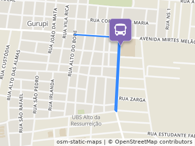 Mapa da parada
