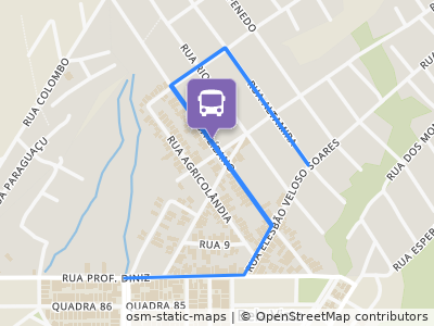 Mapa da parada