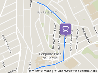 Mapa da parada