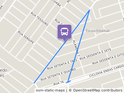 Mapa da parada