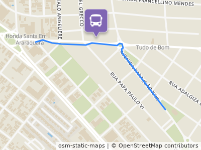 Mapa da parada