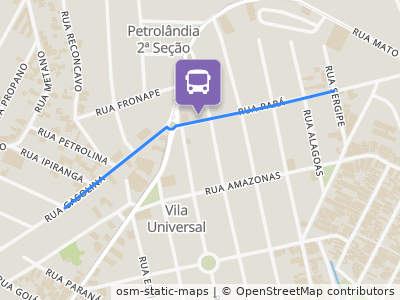 Mapa da parada
