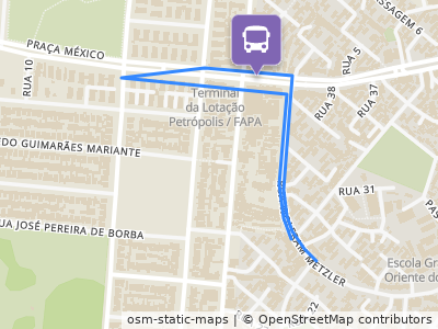 Mapa da parada