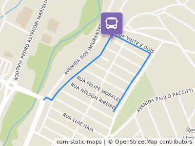 Mapa da parada