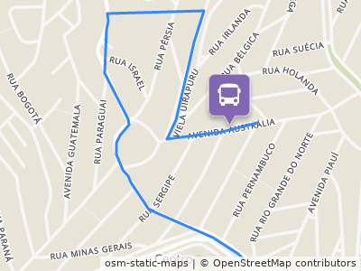 Mapa da parada