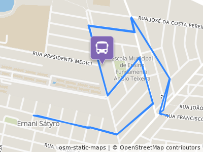 Mapa da parada