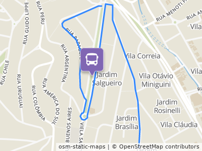 Mapa da parada