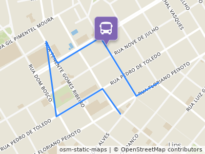 Mapa da parada