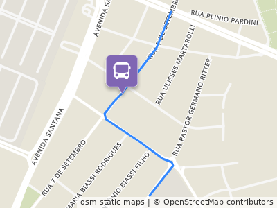 Mapa da parada