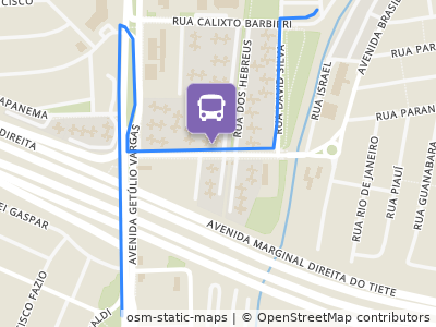 Mapa da parada