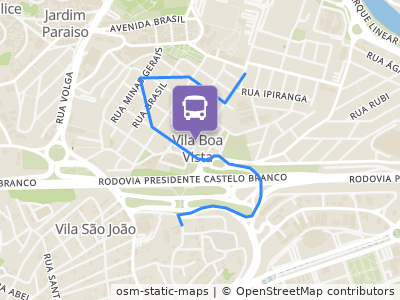 Mapa da parada