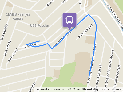 Mapa da parada