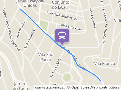Mapa da parada
