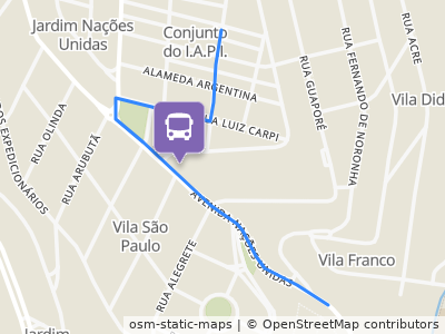 Mapa da parada
