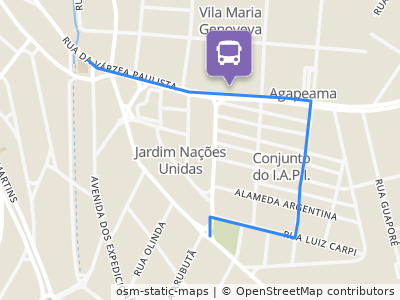 Mapa da parada
