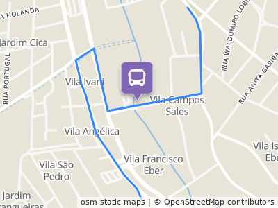 Mapa da parada
