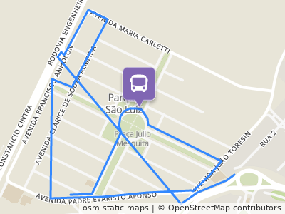 Mapa da parada