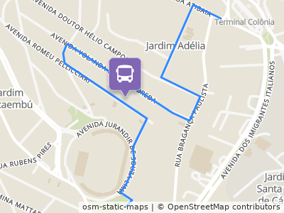 Mapa da parada