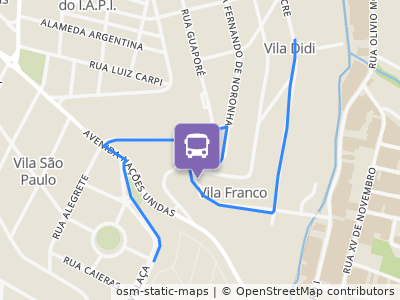 Mapa da parada