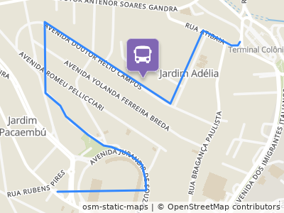 Mapa da parada