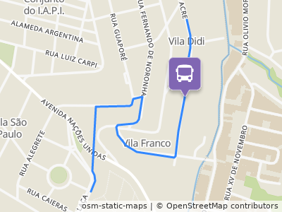 Mapa da parada