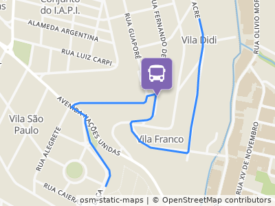 Mapa da parada