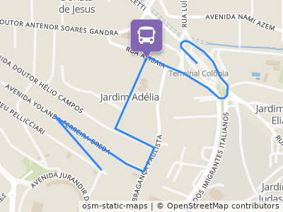 Mapa da parada