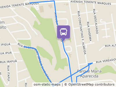 Mapa da parada