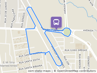 Mapa da parada