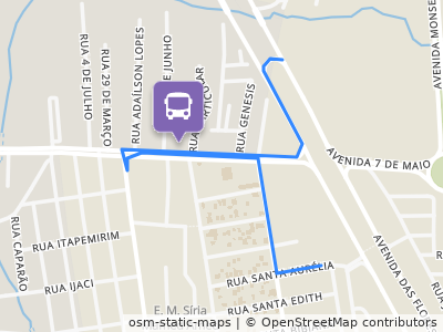 Mapa da parada