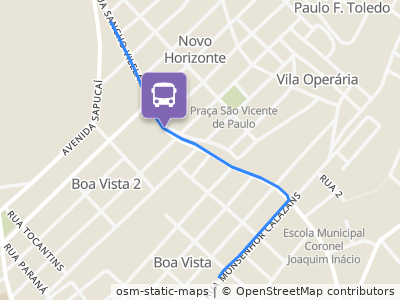 Mapa da parada