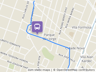 Mapa da parada