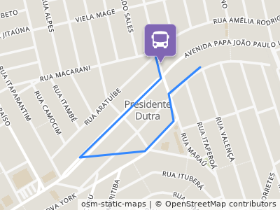 Mapa da parada