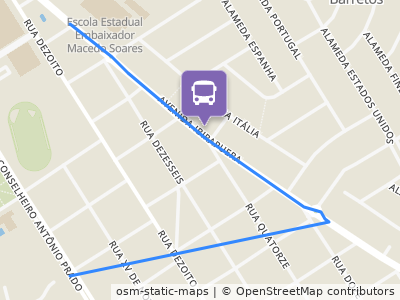 Mapa da parada