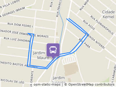 Mapa da parada