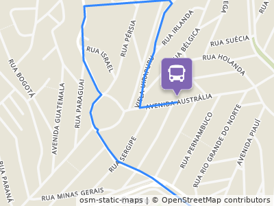 Mapa da parada
